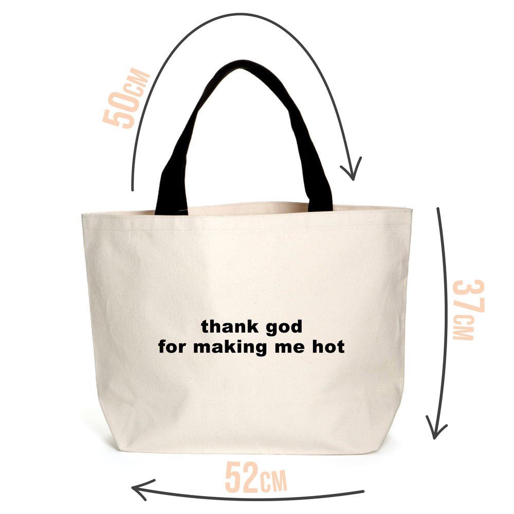 Thank God Slogan Tote