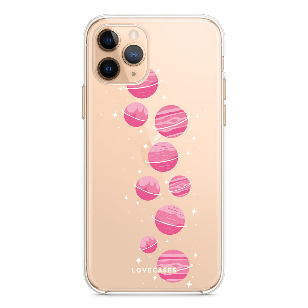 Pink Planets Phone Case
