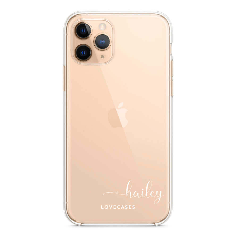 
            
                Load image into Gallery viewer, Personalised White Minimalist Name Phone Case
            
        