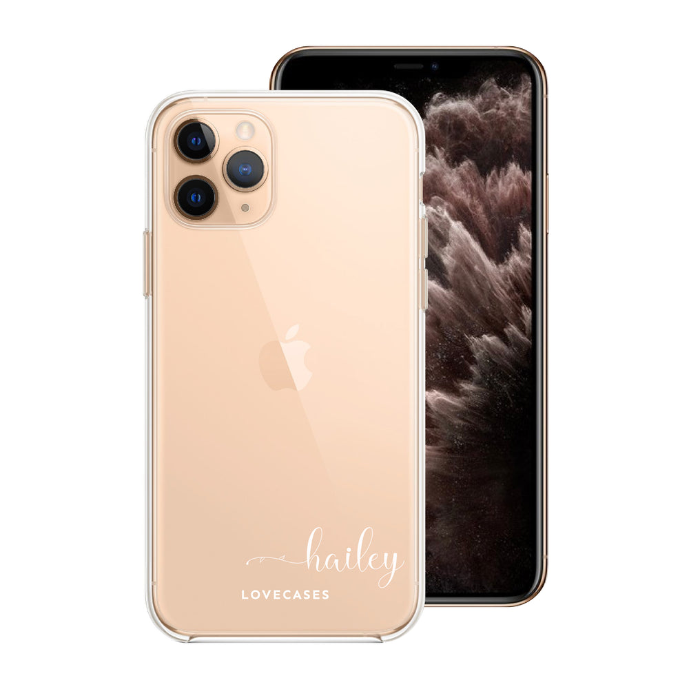
            
                Load image into Gallery viewer, Personalised White Minimalist Name Phone Case
            
        