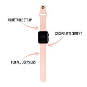 Apple Watch Pink Soft Silicone Strap