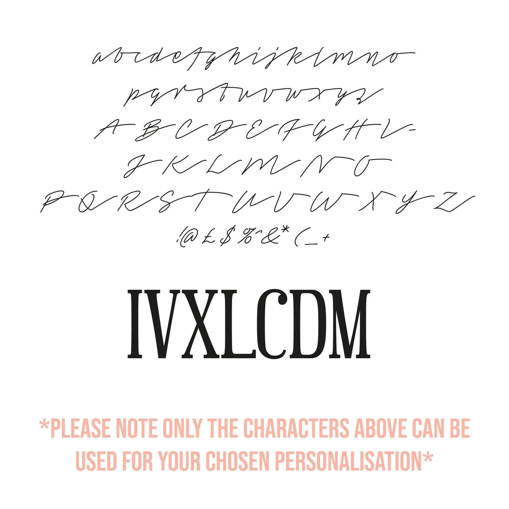 Personalised Roman Numerals Hanging Decoration