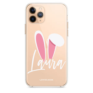 
            
                Load image into Gallery viewer, Personalised Bunny Ears Phone Case
            
        