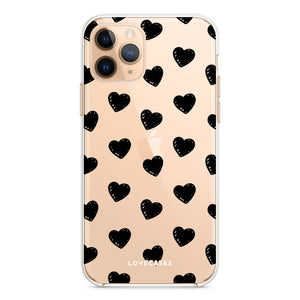 Black Hearts Phone Case
