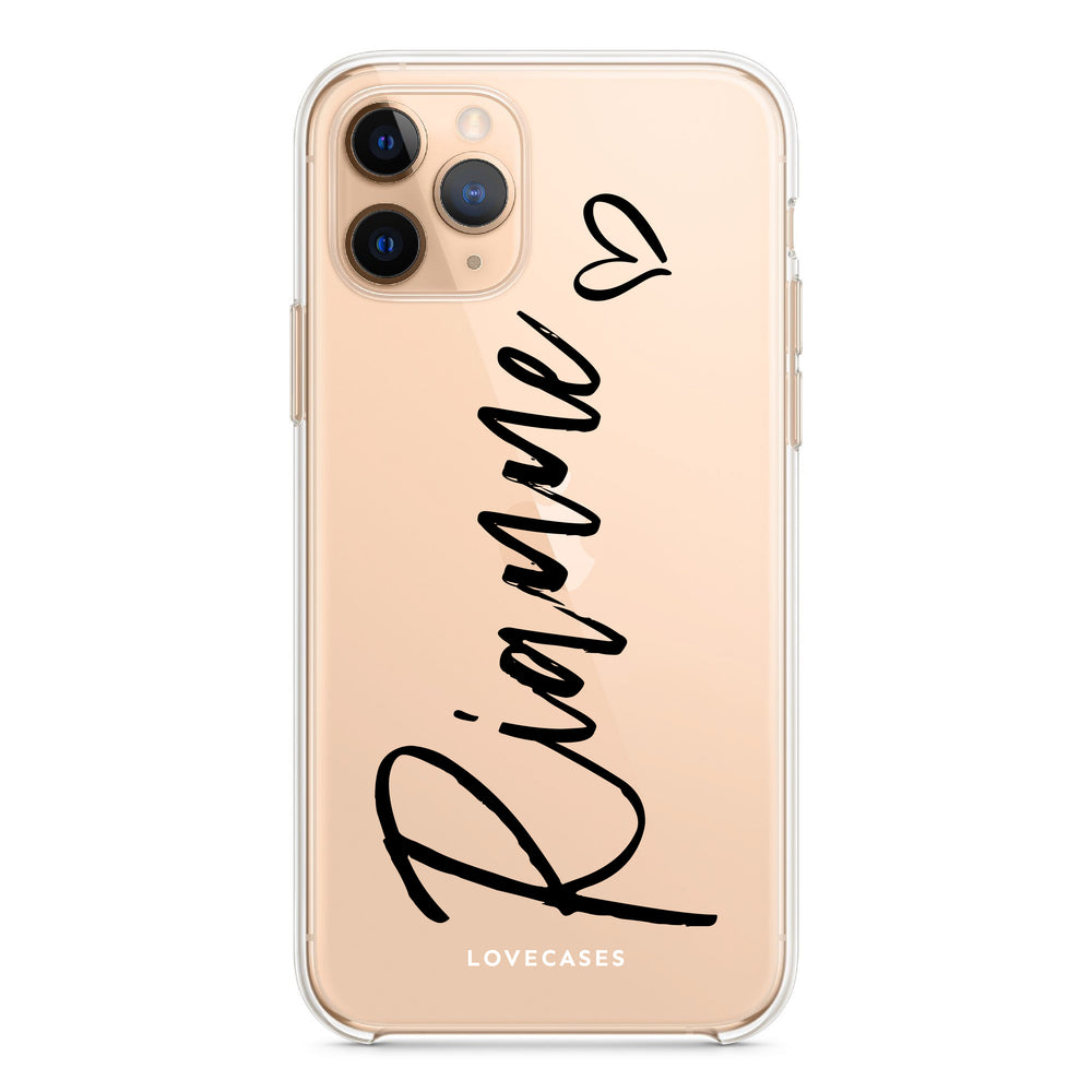 Personalised Black Script Phone Case