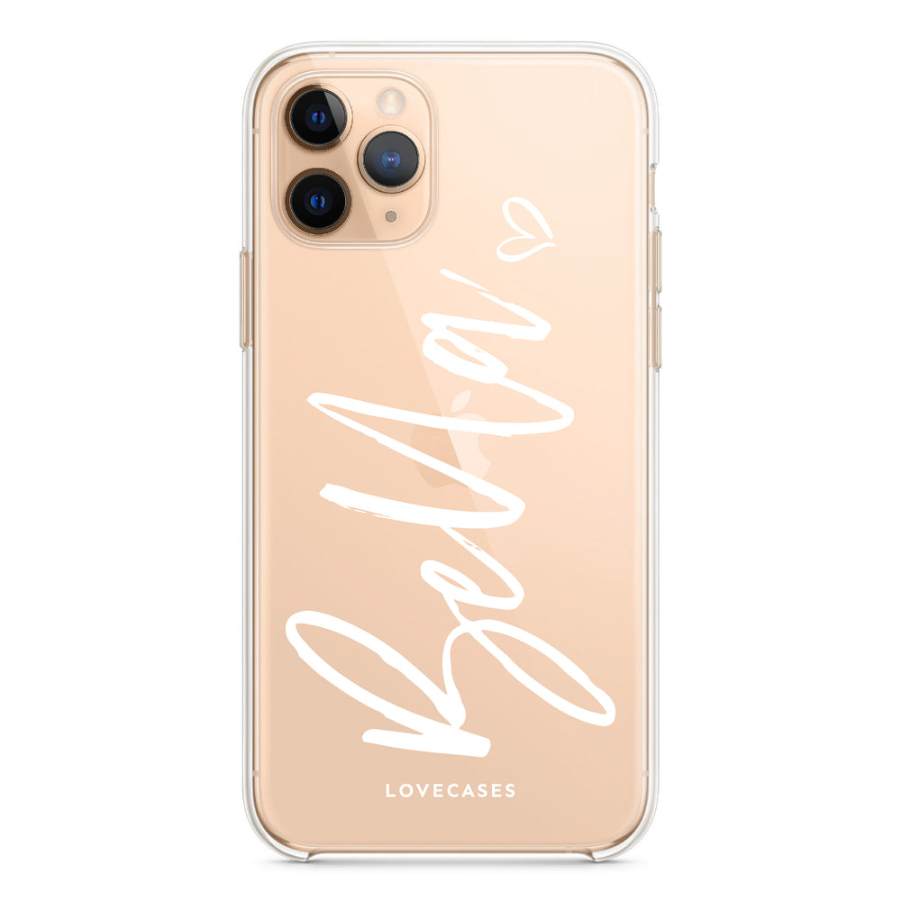 Personalised White Script Phone Case