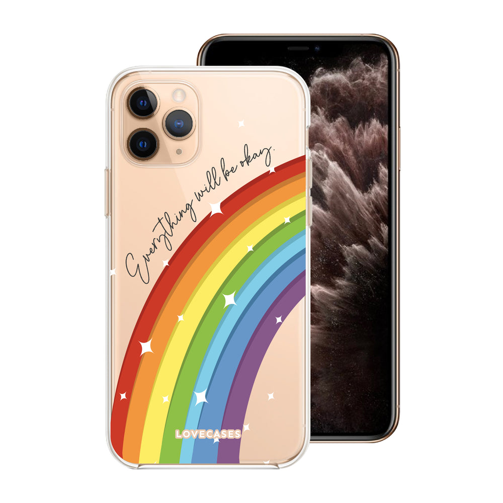 Everything Will Be Okay Rainbow Phone Case