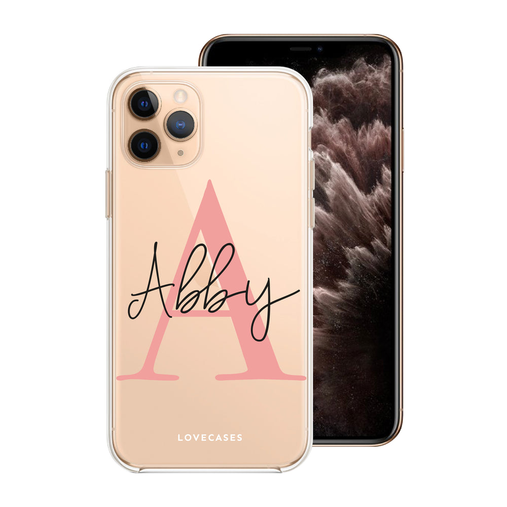Personalised Black Initial Phone Case – LoveCases