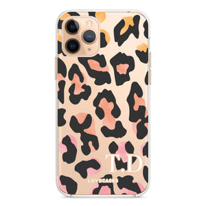 Personalised Coloured Leopard Phone Case